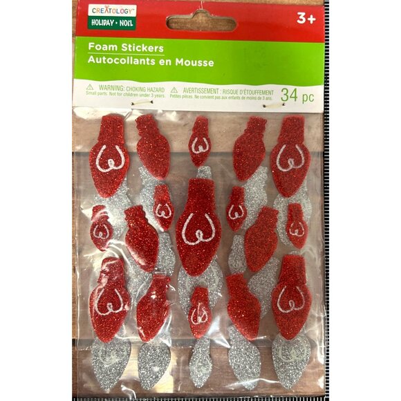 Creatology Holiday Foam Stickers Christmas Light Embellishment 368005 - Picture 2 of 5